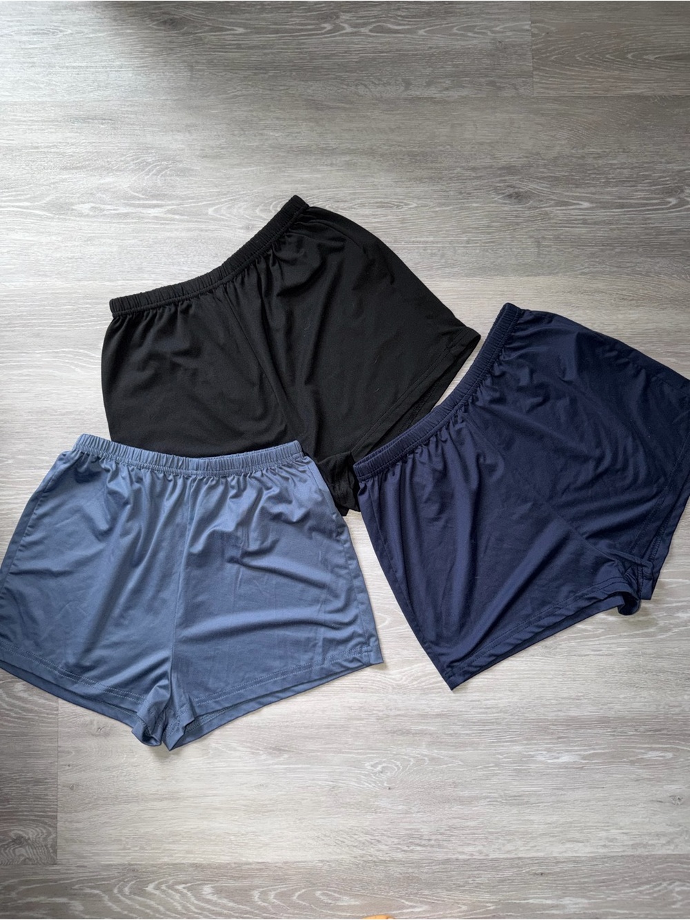 Everyday Women's Athletic Shorts — Black, Navy, Slate Blue